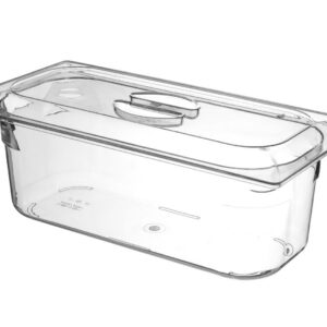 Polükarbonaadist jäätise küvett, HENDI, 5L, Läbipaistev, 360x165x(H)120mm
