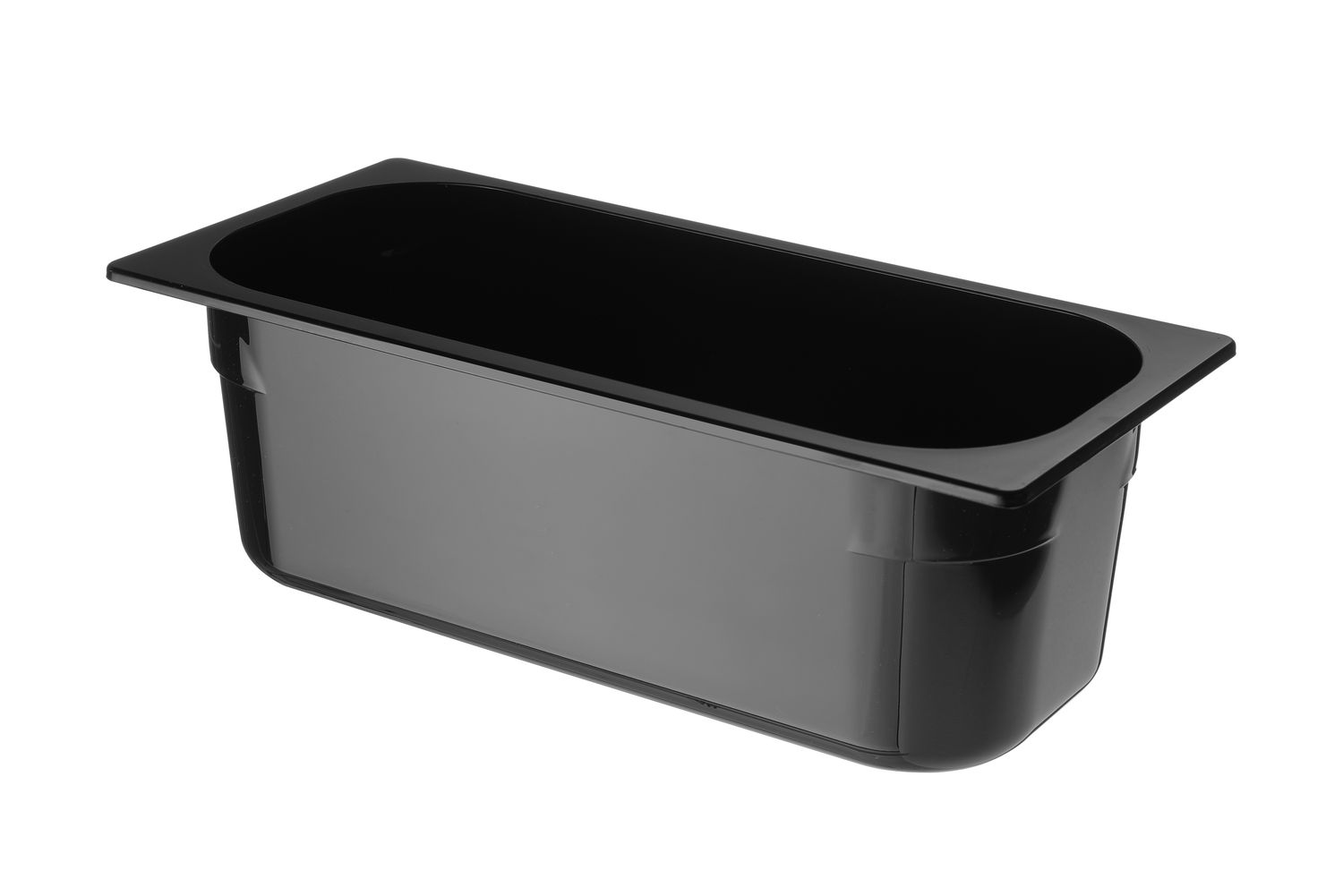 Polükarbonaadist jäätise küvett, HENDI, 5L, Must, 360x165x(H)120mm
