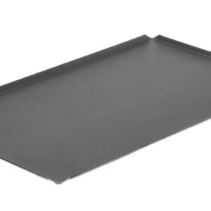 Küpsetusplaat, mittenakkuva kattega, 4 servaga, HENDI, Must, 600x400x(H)10mm, Ristkülikukujuline