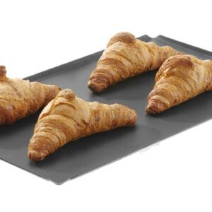 Küpsetusplaat, mittenakkuva kattega, 4 servaga, HENDI, Must, 600x400x(H)10mm, Ristkülikukujuline
