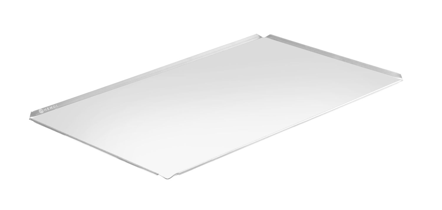 Küpsetusplaat, 4 servaga, HENDI, Hõbedane, 600x400x(H)10mm, Ristkülikukujuline
