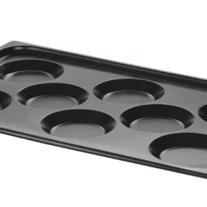 Mittenakkuva kattega ahjuplaat CONVECTOMAT EGGPLATE, HENDI, GN 1/1, Must, 530x325x(H)26mm