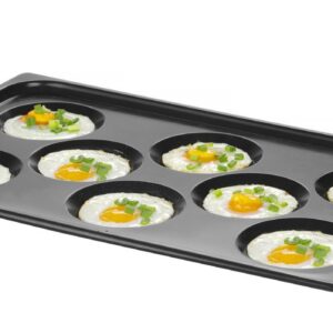 Mittenakkuva kattega ahjuplaat CONVECTOMAT EGGPLATE, HENDI, GN 1/1, Must, 530x325x(H)26mm
