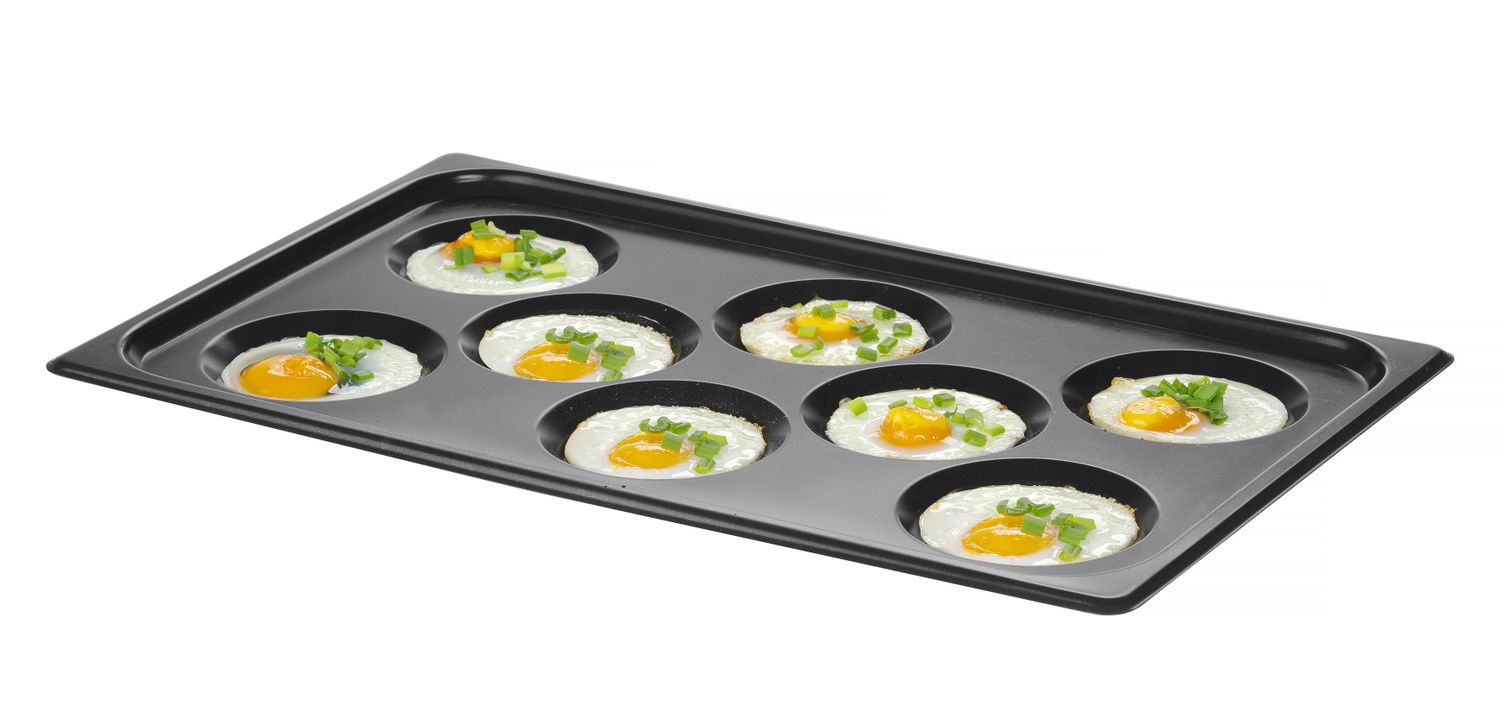 Mittenakkuva kattega ahjuplaat CONVECTOMAT EGGPLATE, HENDI, GN 1/1, Must, 530x325x(H)26mm - Image 8