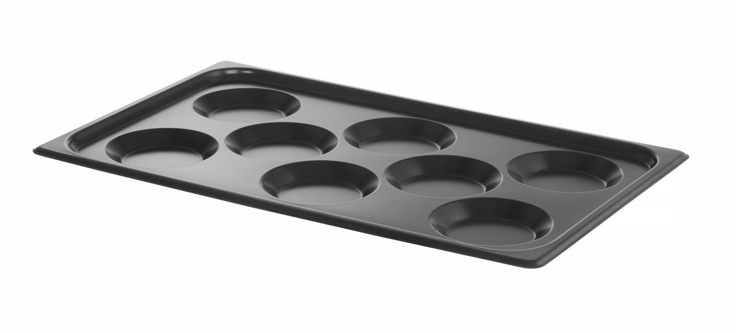 Mittenakkuva kattega ahjuplaat CONVECTOMAT EGGPLATE, HENDI, GN 1/1, Must, 530x325x(H)26mm