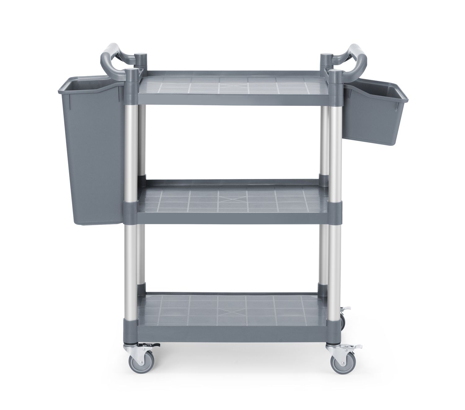 3-shelf polypropylene service cart, small, AmerBox, 800x420x(H)945mm - Image 3