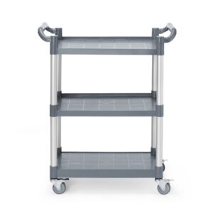 3-shelf polypropylene service cart, small, AmerBox, 800x420x(H)945mm