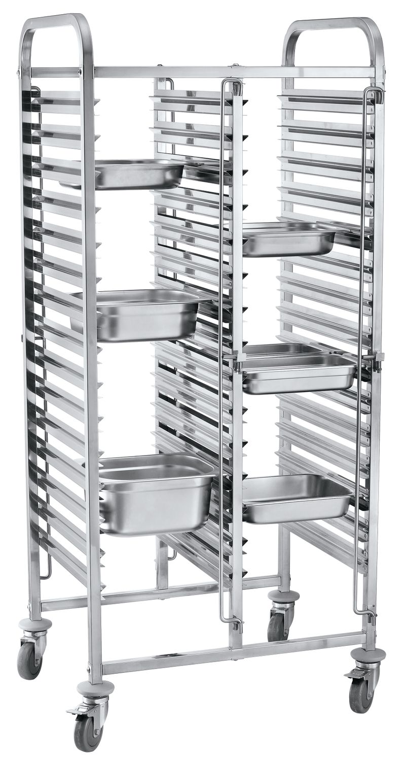 GN-konteinerite transpordikäru, 2-osaline 30×GN 1/1, HENDI, 798x610x(H)1710mm