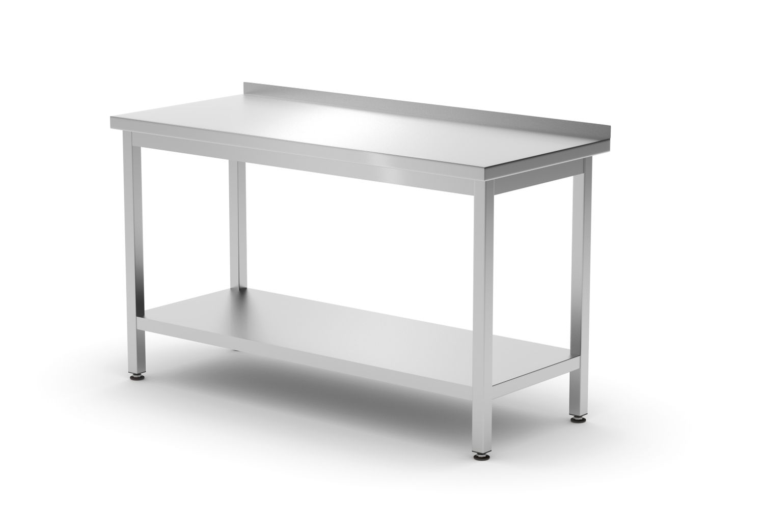 Riiuliga seinalaud - poltidega, sügavus 600 mm, HENDI, Profi Line, 1400x600x850 mm, 1400x600x(H)850mm
