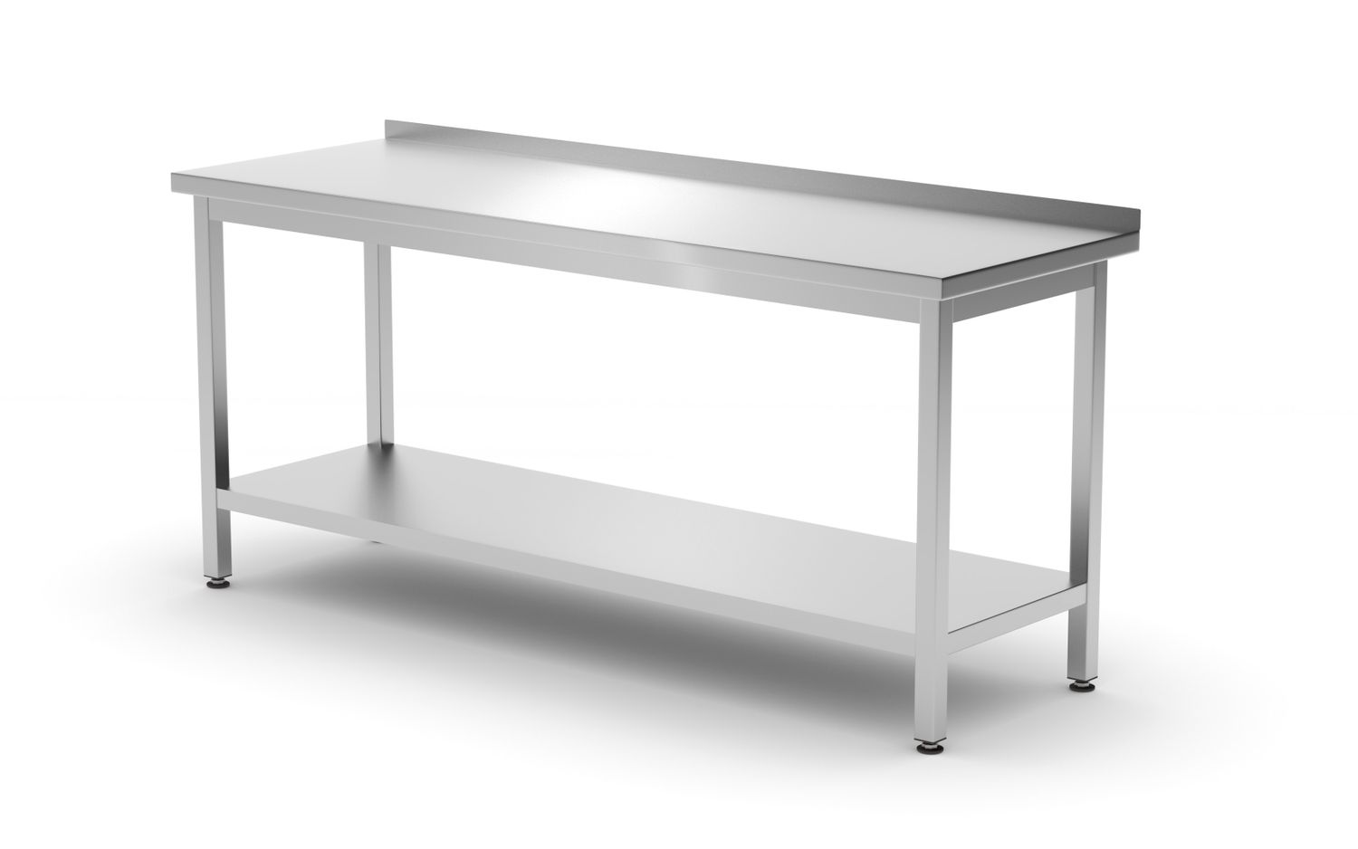 Riiuliga seinalaud - poltidega, sügavus 600 mm, HENDI, Profi Line, 1800x600x850 mm, 1800x600x(H)850mm