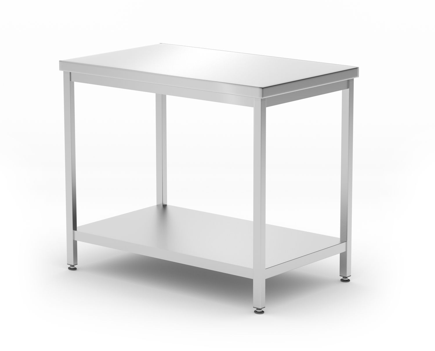 Keskmine laud riiuliga - poltidega, sügavus 600 mm, HENDI, Profi Line, 1000x600x(H)850mm