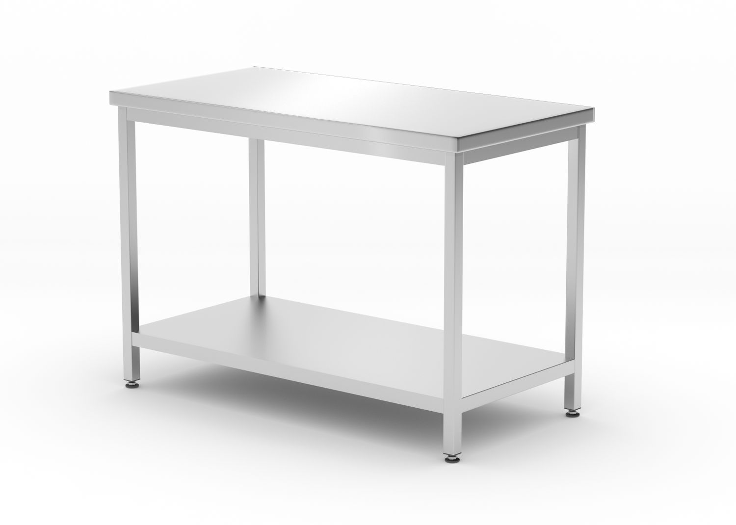 Keskmine laud riiuliga - poltidega, sügavus 600 mm, HENDI, Profi Line, 1200x600x(H)850mm