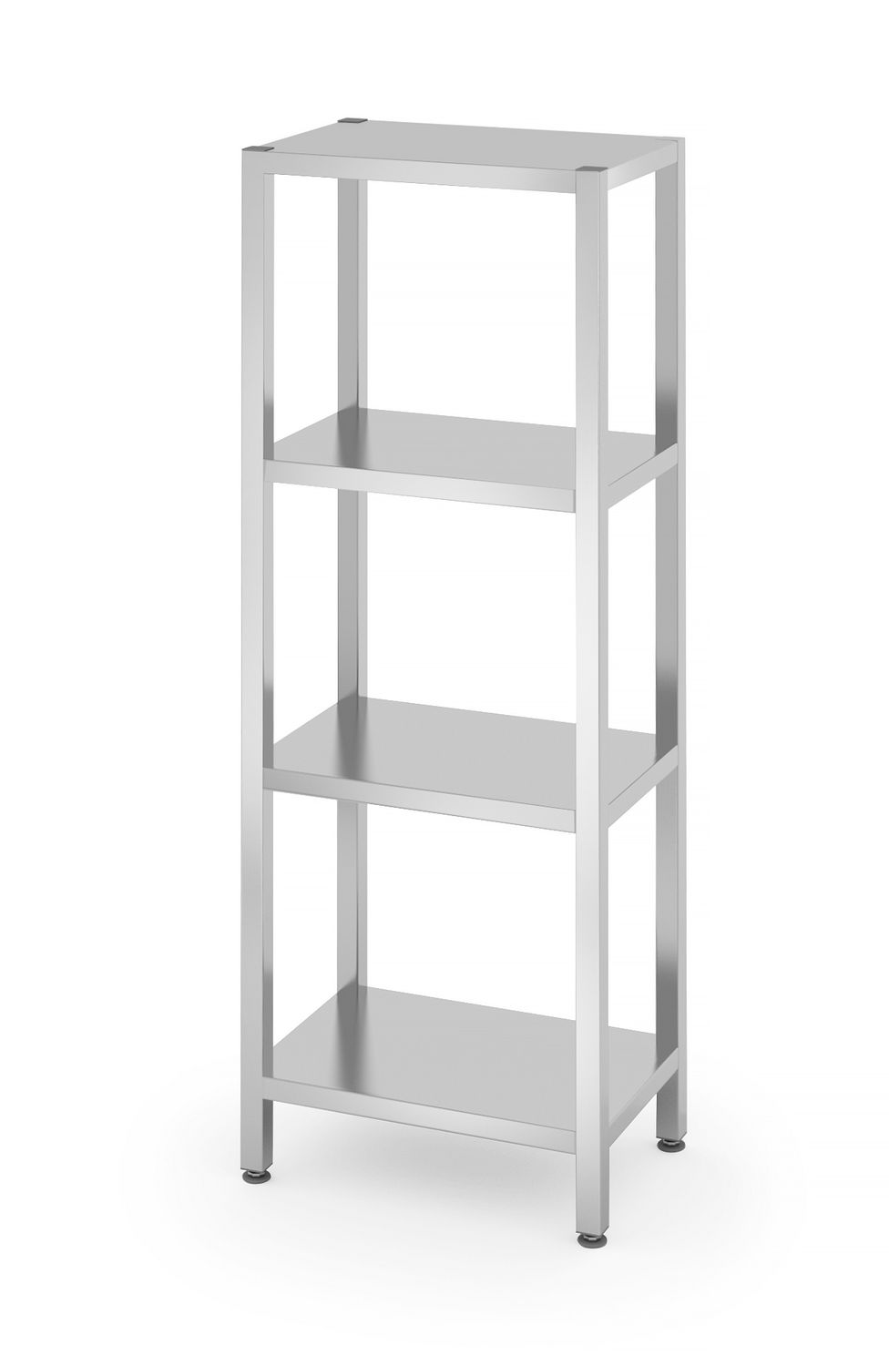 4 täisriiuliga hoiuriiul - poltidega kinnitatud, HENDI, Kitchen Line, 600x400x(H)1800mm