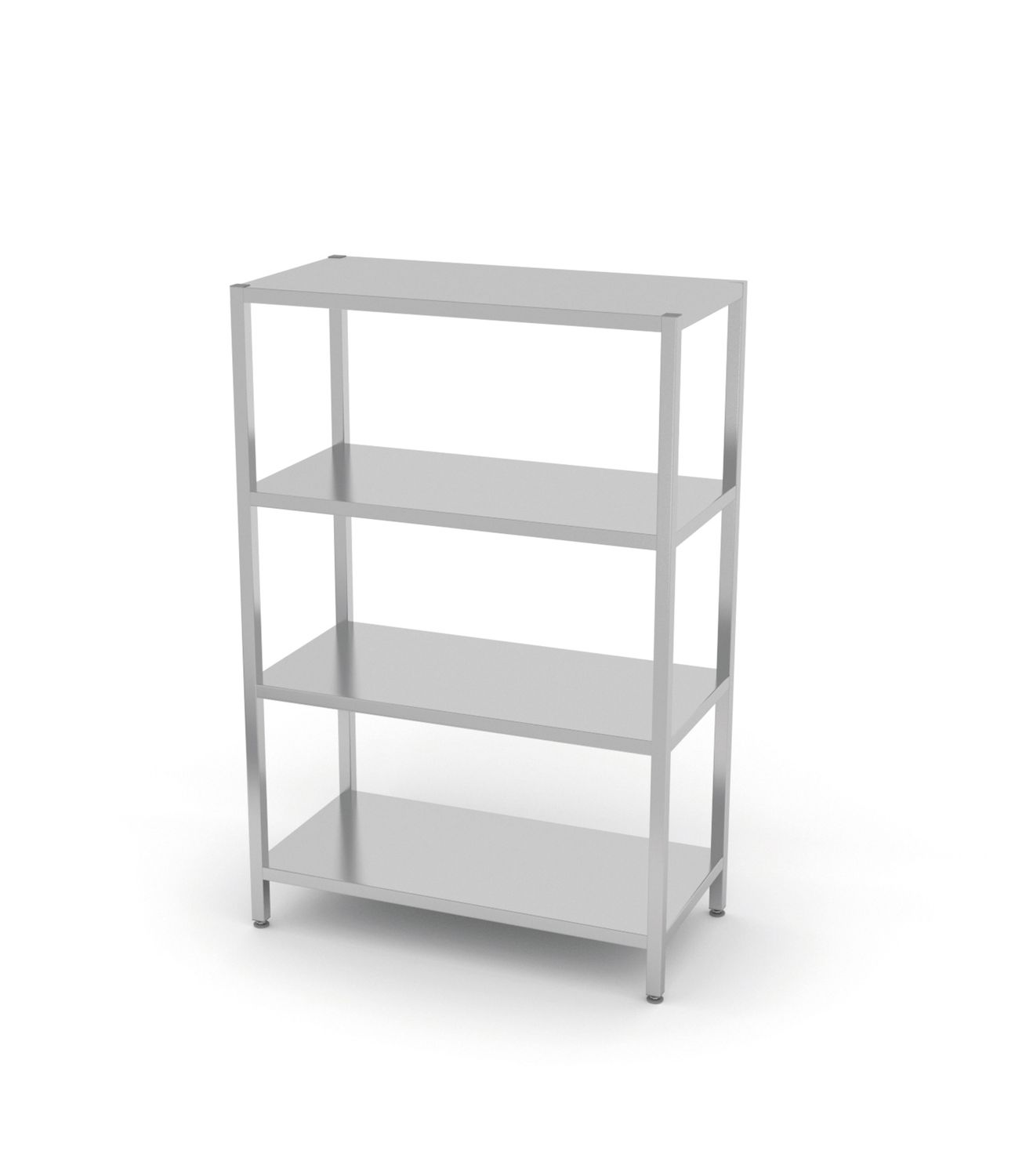 4 täisriiuliga hoiuriiul - poltidega kinnitatud, HENDI, Kitchen Line, 1000x400x(H)1800mm