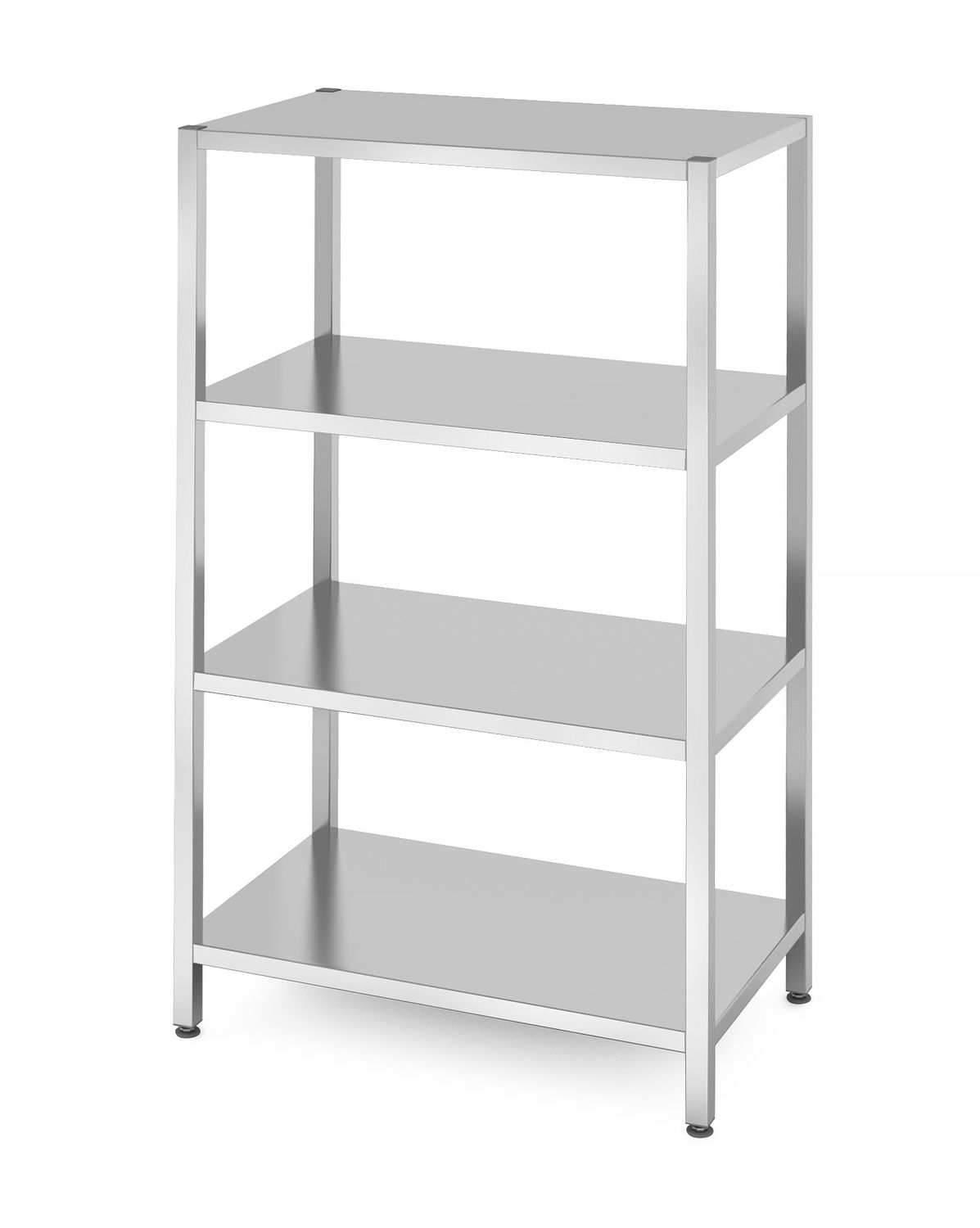 4 täisriiuliga hoiuriiul - poltidega kinnitatud, HENDI, Kitchen Line, 1000x600x(H)1800mm