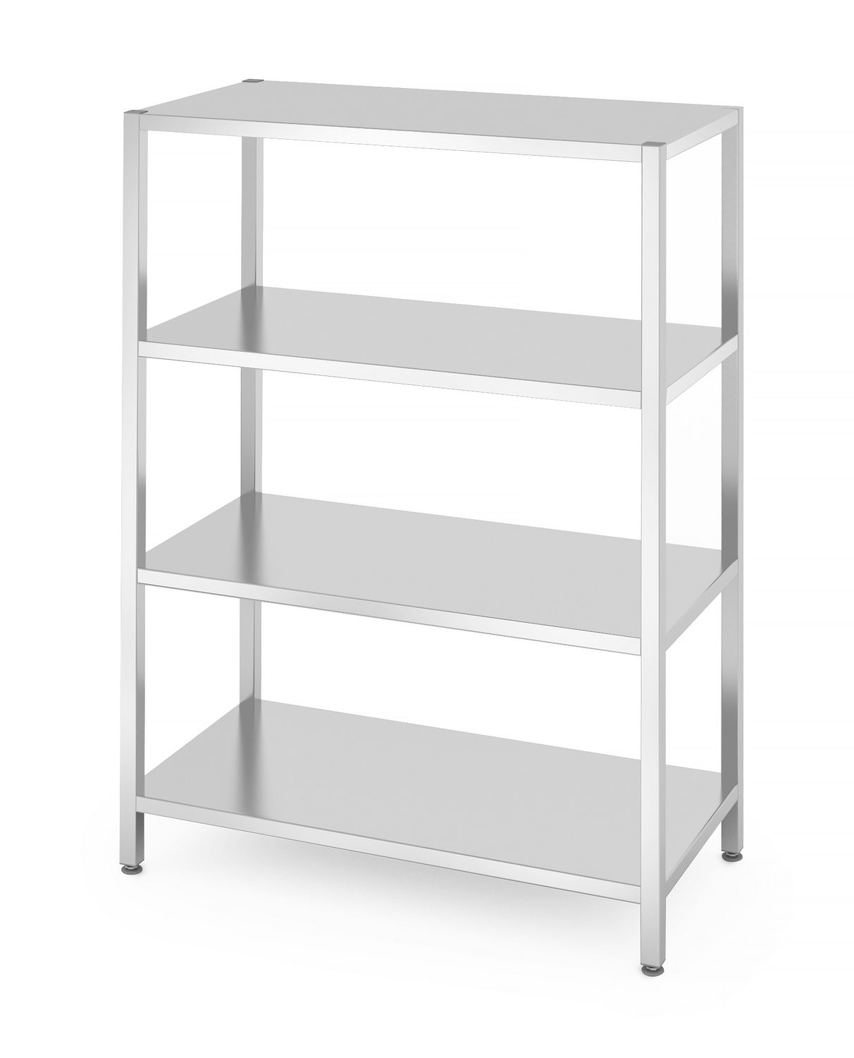 4 täisriiuliga hoiuriiul - poltidega kinnitatud, HENDI, Kitchen Line, 1200x600x(H)1800mm