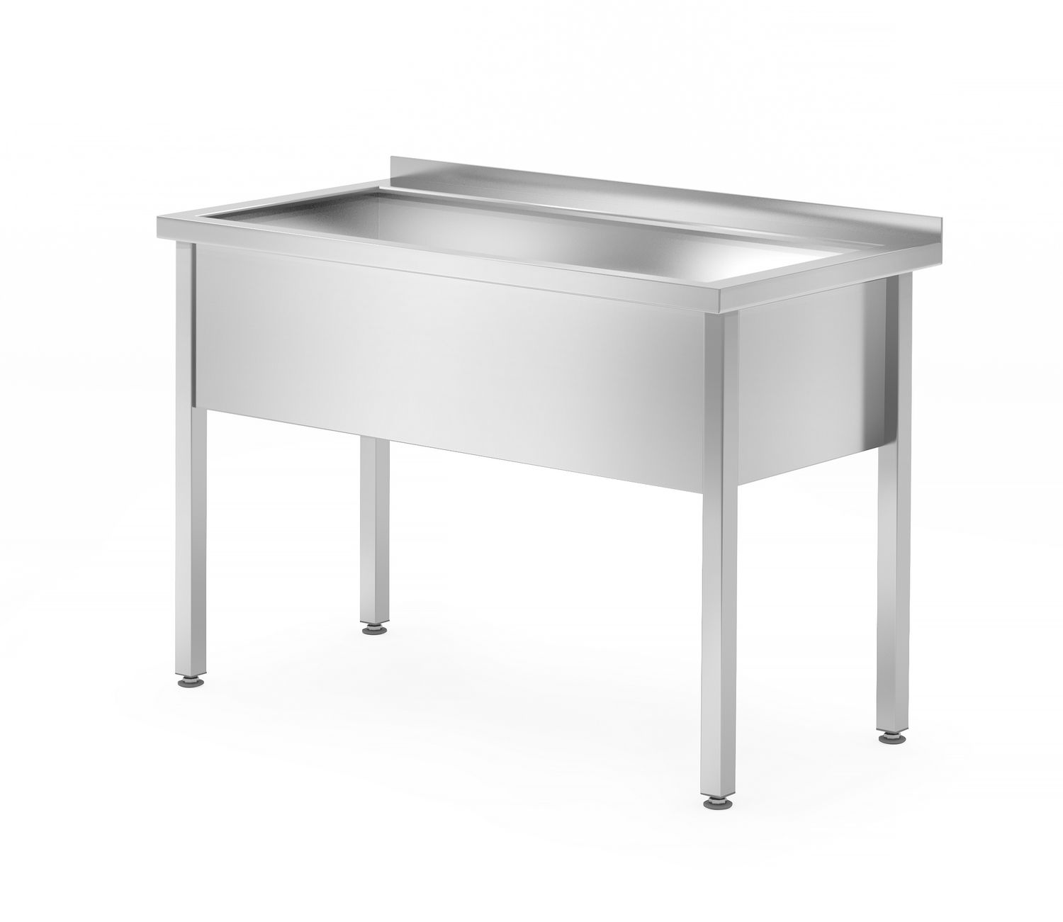 Laud ühe pesukaussiga - keevitatud, sügavus 700 mm, kambri kõrgus 300 mm, HENDI, Profi Line, 1000x700x(H)850mm