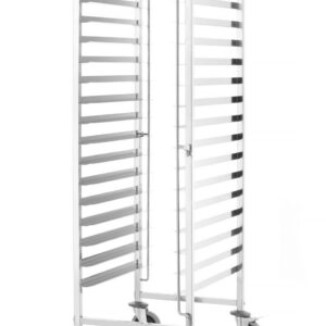 Puhastuskäru , HENDI, Kitchen Line, 15 salve juhikut 600x400, Hõbedane, 470x620x(H)1735mm