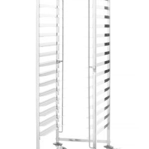 Puhastuskäru , HENDI, Kitchen Line, 15 salve juhikut 600x400, Hõbedane, 470x620x(H)1735mm