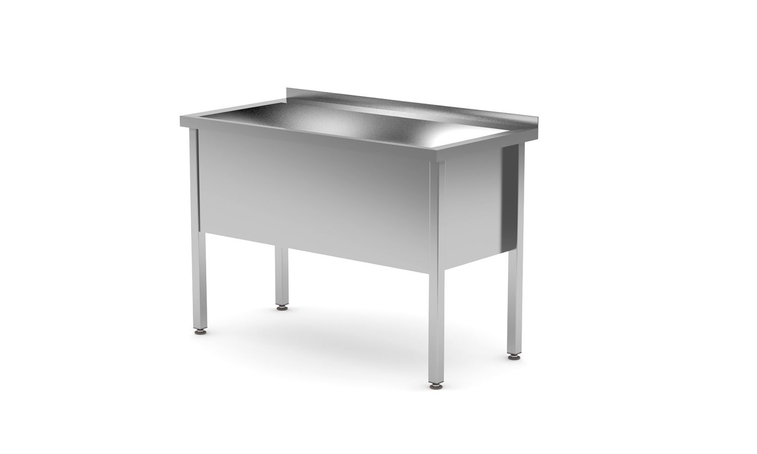 Ühe pesuvanniga laud, keevitatud, HENDI, Profi Line, 1200x600x(H)850mm