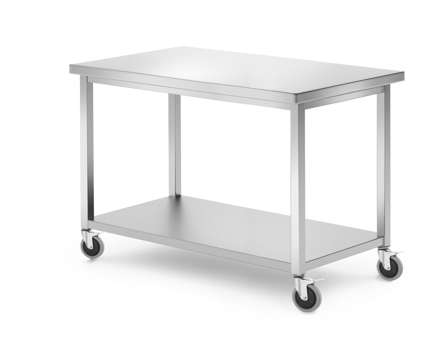 Liigutatav laud, riiuliga - kruvitud, HENDI, Kitchen Line, 1200x600x850 mm, 1200x600x(H)850mm