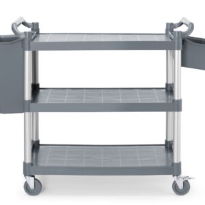 3-shelf polypropylene service cart, large, AmerBox, 1010x500x(H)960mm