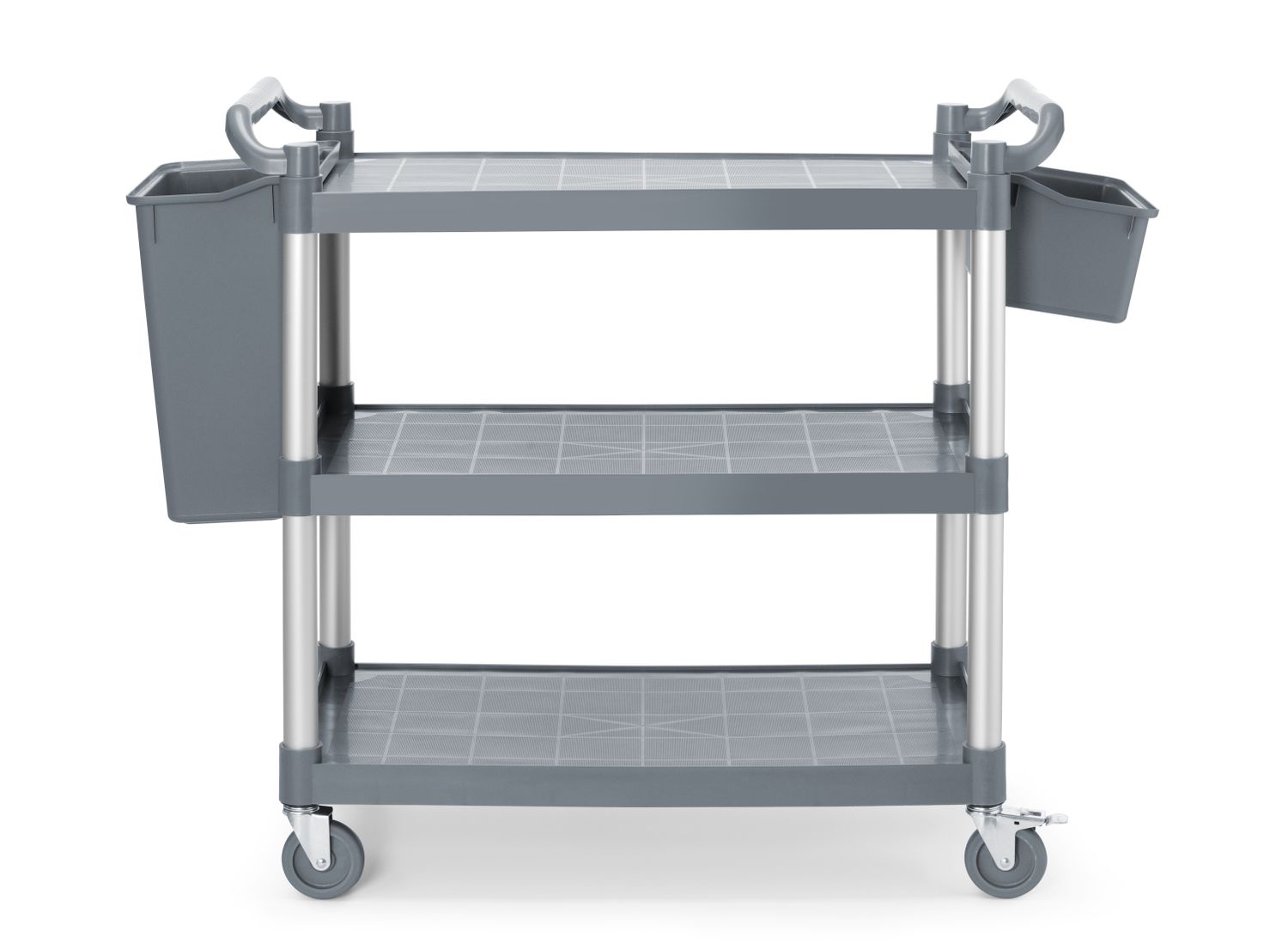 3-shelf polypropylene service cart, large, AmerBox, 1010x500x(H)960mm - Image 3
