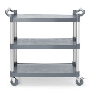 3-shelf polypropylene service cart, large, AmerBox, 1010x500x(H)960mm