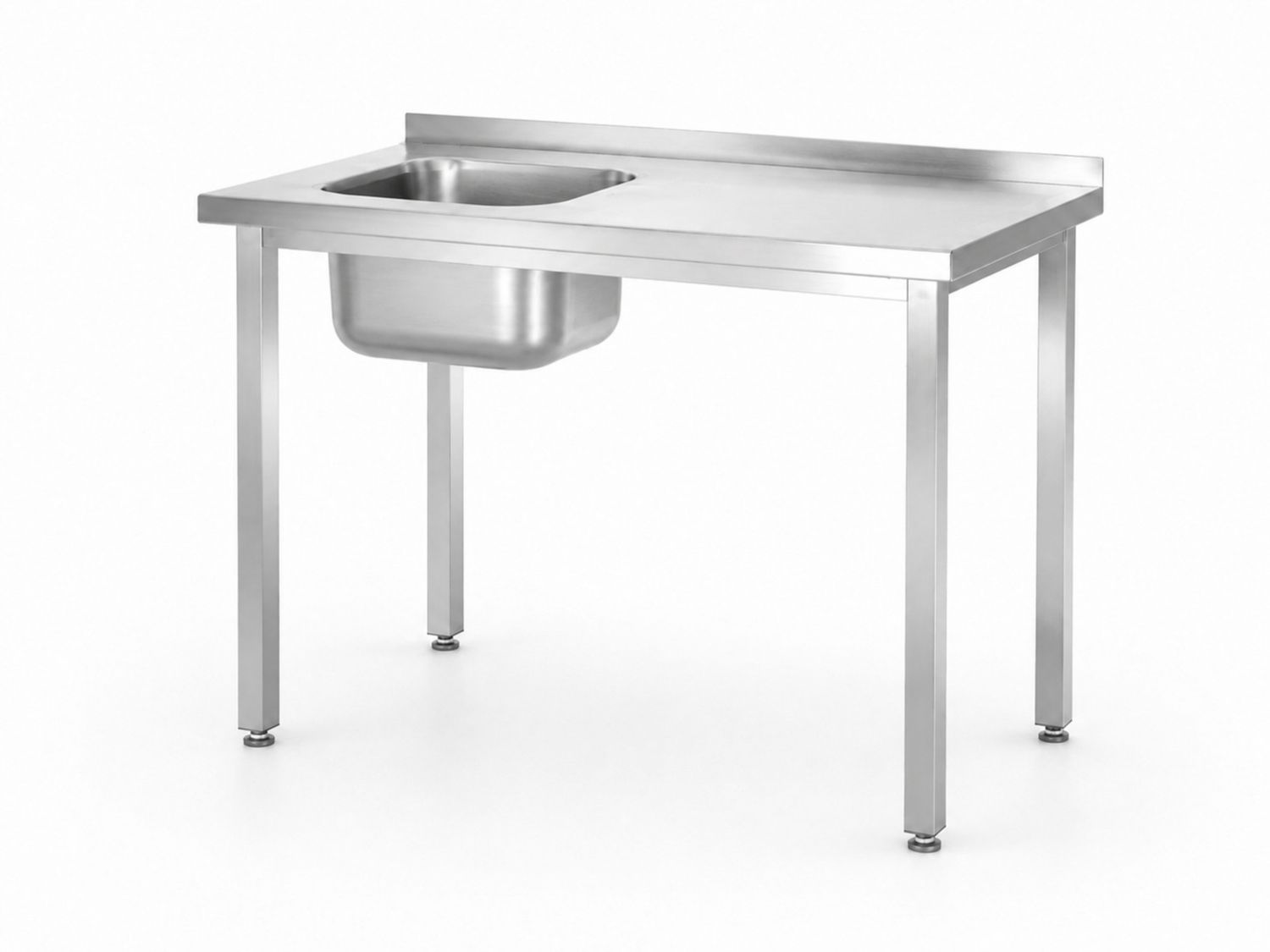 Valamulaud, poltidega, HENDI, Kitchen Line, kraanikauss vasakul küljel, 1000x600x(H)850mm