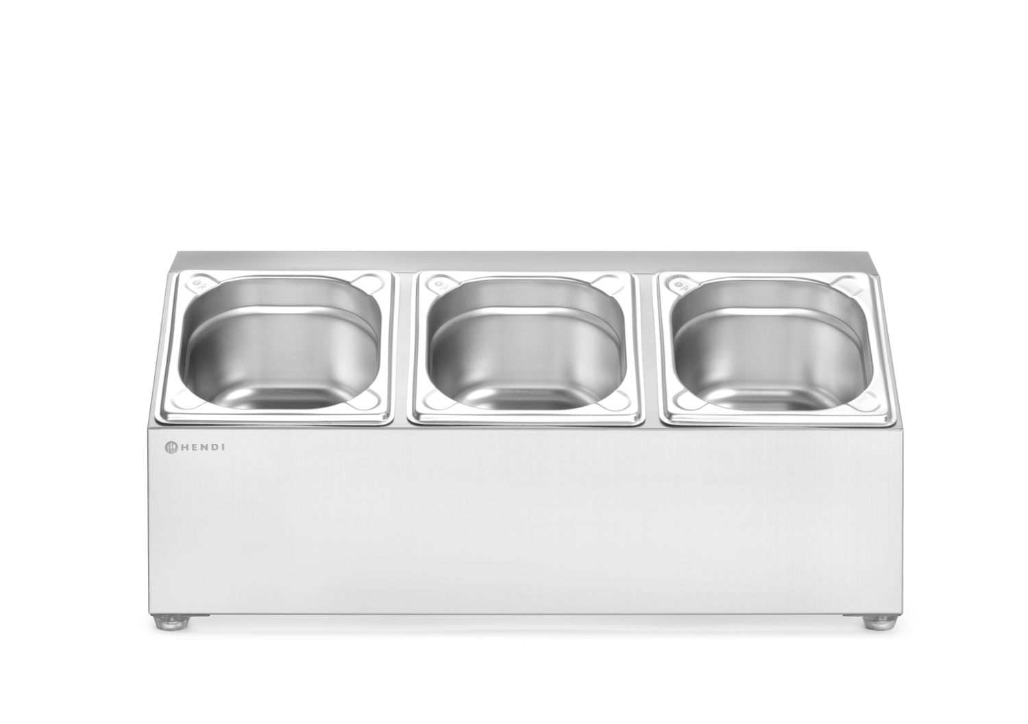 Gastronorm konteinerite hoidik, HENDI, 3 sektsiooni, 512x245x(H)215mm