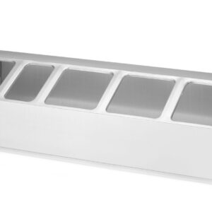 Gastronorm konteinerite hoidik, HENDI, 5 sektsiooni, 745x245x(H)215mm
