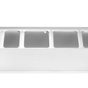 Gastronorm konteinerite hoidik, HENDI, 5 sektsiooni, 745x245x(H)215mm