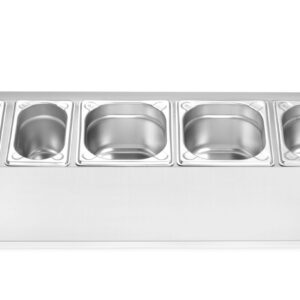 Gastronorm konteinerite hoidik, HENDI, 5 sektsiooni, 745x245x(H)215mm