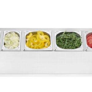 Gastronorm konteinerite hoidik, HENDI, 5 sektsiooni, 745x245x(H)215mm