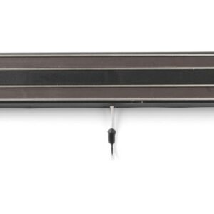Magnetliist konksudega, HENDI, 3 konksu, Must, (L)340mm