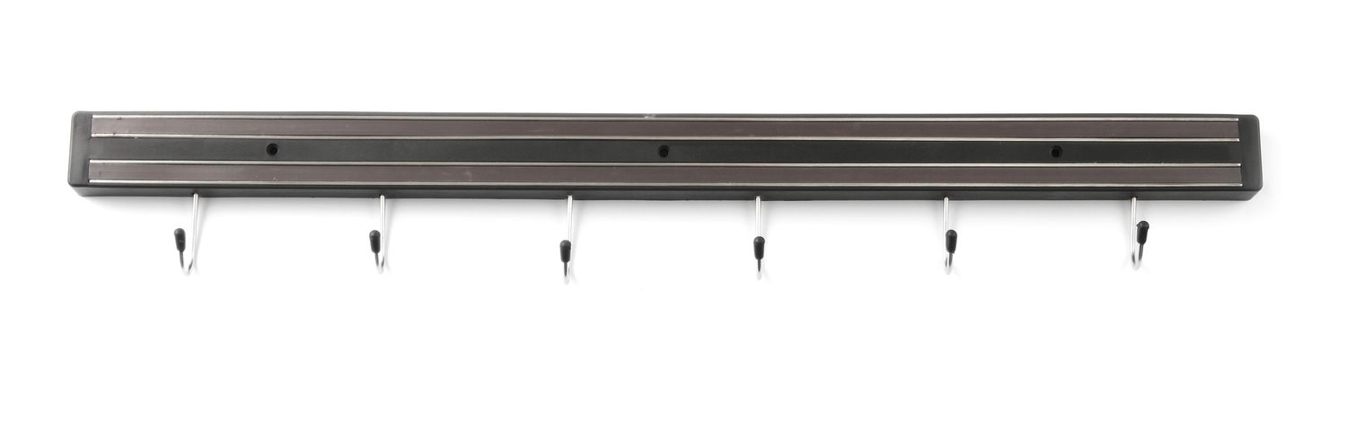 Magnetliist konksudega, HENDI, 6 konksu, (L)620mm