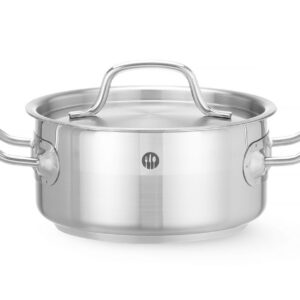 Stew pot low - with lid, HENDI, Profi Line, 1,5L, ⌀160x(H)75mm