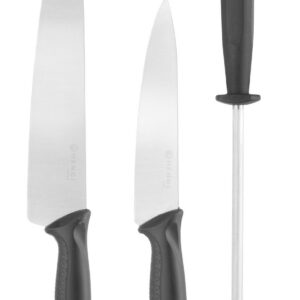 Nugade komplekt, 3-osaline, HENDI, Must, (L)380mm