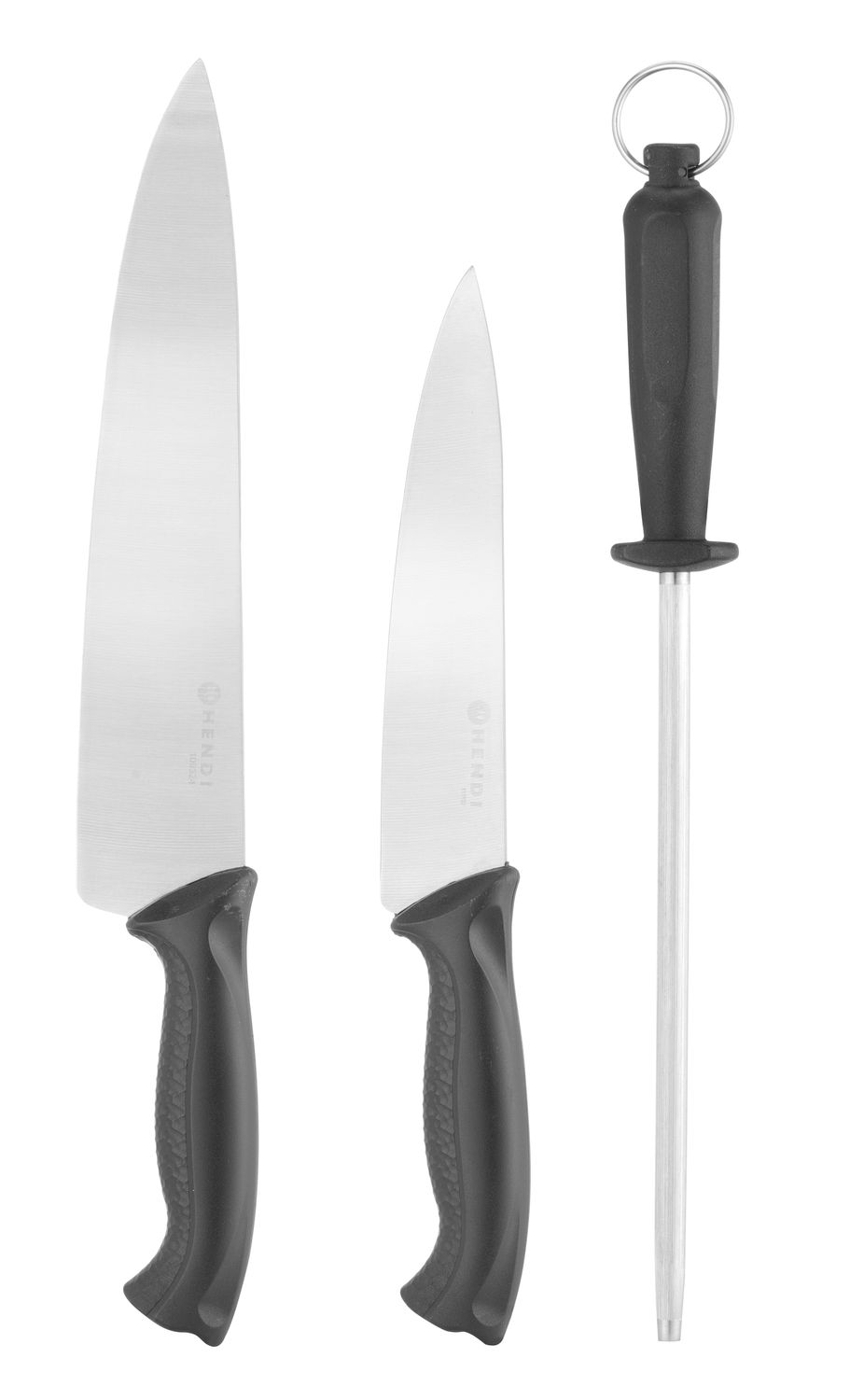 Nugade komplekt, 3-osaline, HENDI, Must, (L)380mm