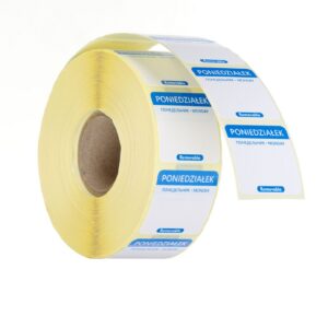 Igapäevased toiduohutuse sildid, mitmeotstarbelised, lihtsalt eemaldatavad, HENDI, 1000 tk. rullis, Sinine, 1000 tk., 25x25mm
