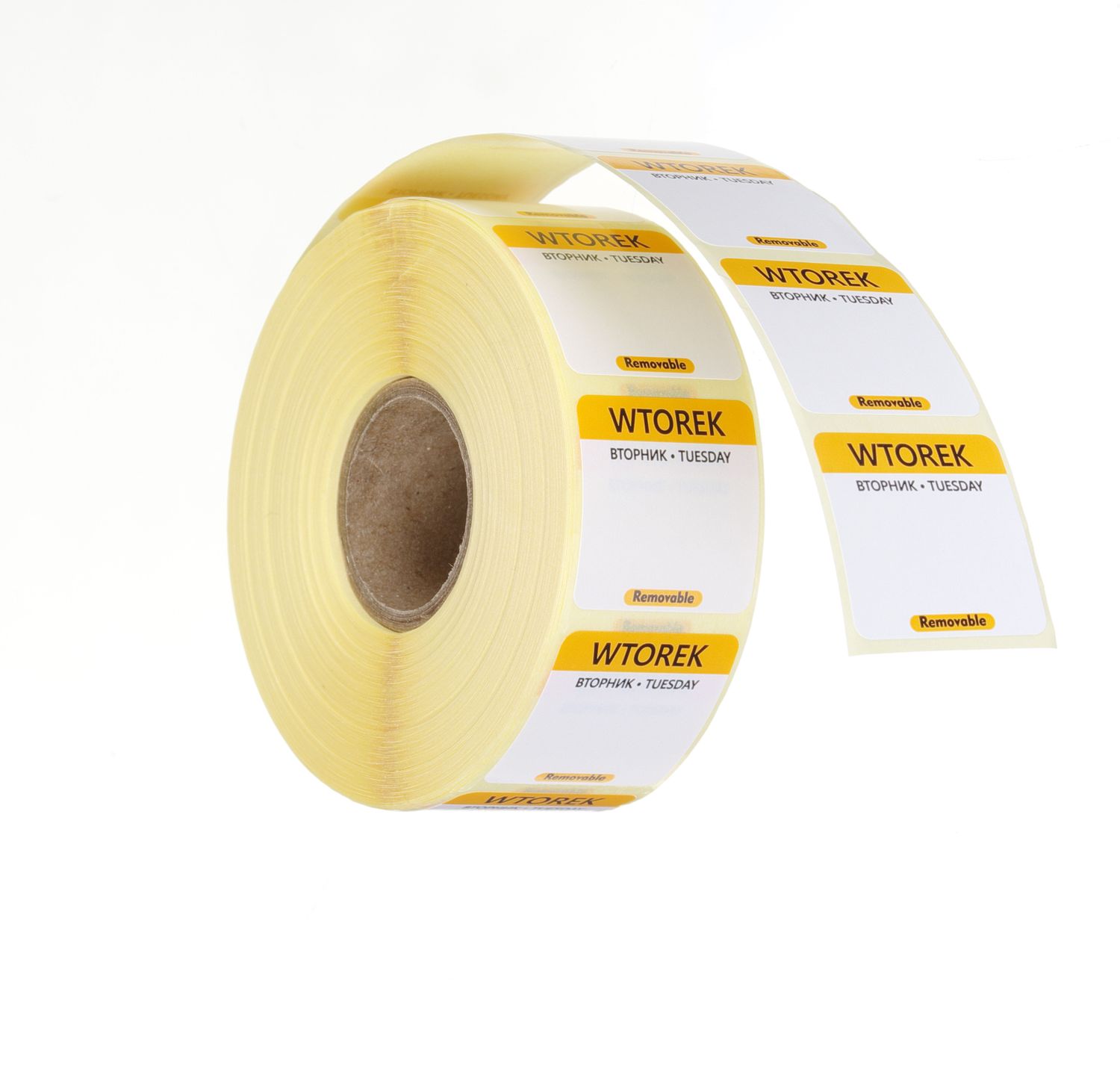 Igapäevased toiduohutuse sildid, mitmeotstarbelised, lihtsalt eemaldatavad, HENDI, 1000 tk. rullis, Kollane, 1000 tk., 25x25mm