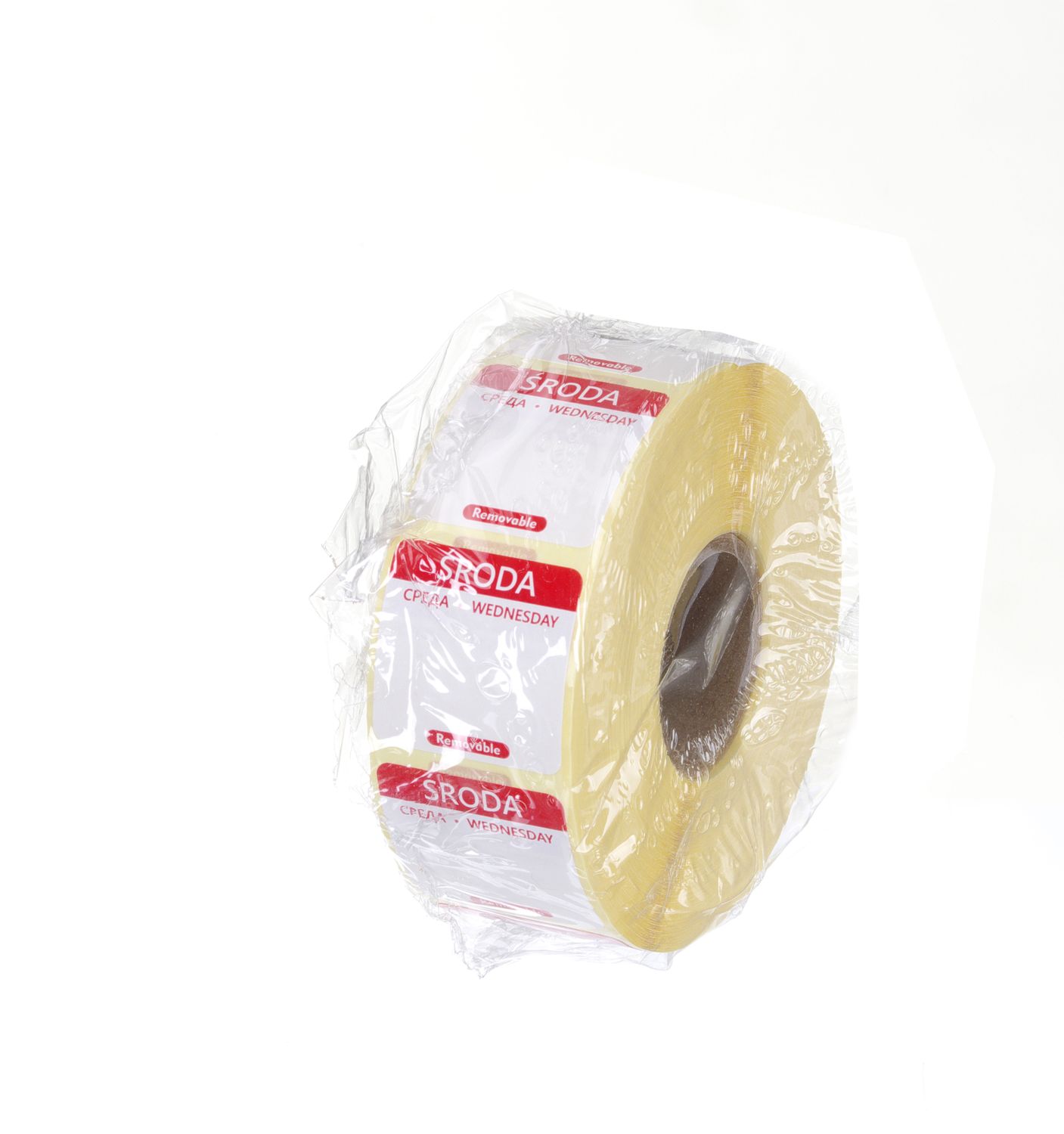 Igapäevased toiduohutuse sildid, mitmeotstarbelised, lihtsalt eemaldatavad, HENDI, 1000 tk. rullis, Punane, 1000 tk., 25x25mm