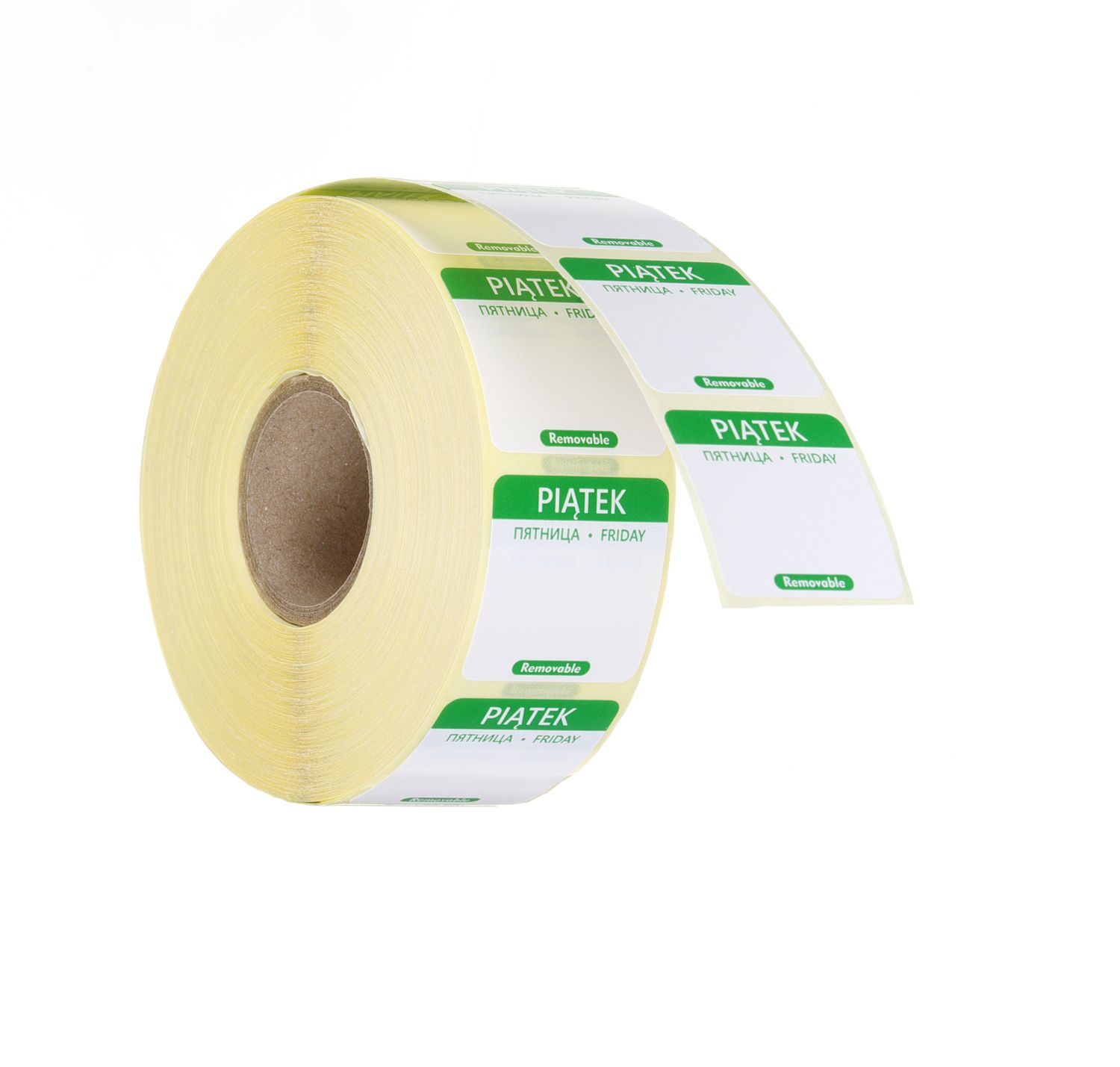 Igapäevased toiduohutuse sildid, mitmeotstarbelised, lihtsalt eemaldatavad, HENDI, 1000 tk. rullis, Roheline, 1000 tk., 25x25mm