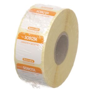 Igapäevased toiduohutuse sildid, mitmeotstarbelised, lihtsalt eemaldatavad, HENDI, 1000 tk. rullis, Oranž, 1000 tk., 25x25mm