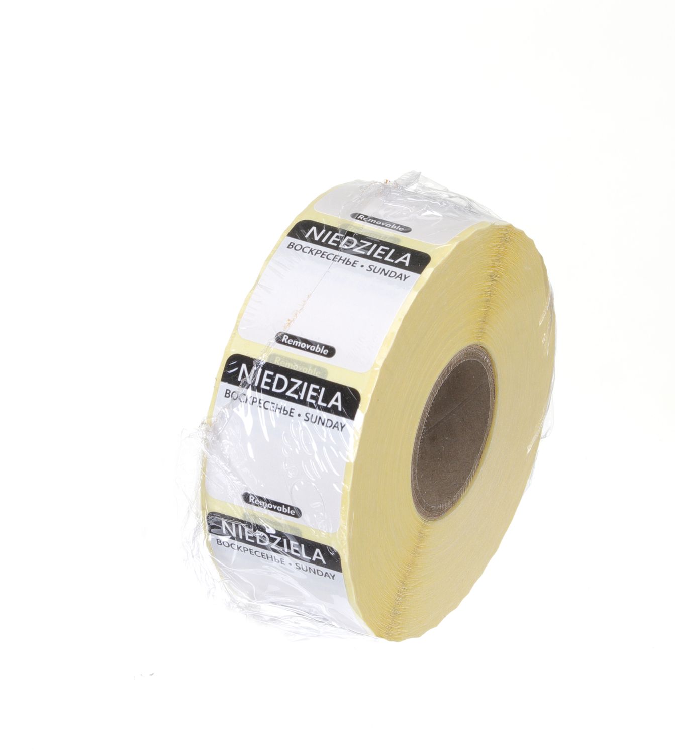 Igapäevased toiduohutuse sildid, mitmeotstarbelised, lihtsalt eemaldatavad, HENDI, 1000 tk. rullis, Must, 1000 tk., 25x25mm