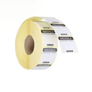 Igapäevased toiduohutuse sildid, mitmeotstarbelised, lihtsalt eemaldatavad, HENDI, 1000 tk. rullis, Must, 1000 tk., 25x25mm