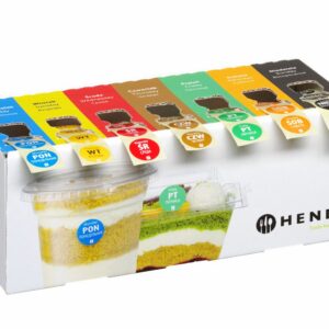 Toiduohutuse ühekordsete etikettide komplekt igaks nädalapäevaks koos dosaatoriga, HENDI, 240x80x(H)100mm