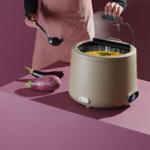 Supikatel UNIQ, HENDI, designed by Robert Bronwasser, 8L, Beež, 230V/500W, ⌀365x(H)325mm