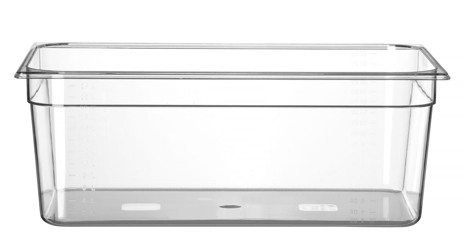 Toiduanum polükarbonaadist GN 1/1 Profi Line, HENDI, Profi Line, GN 1/1, 24L, Läbipaistev, 530x325x(H)200mm