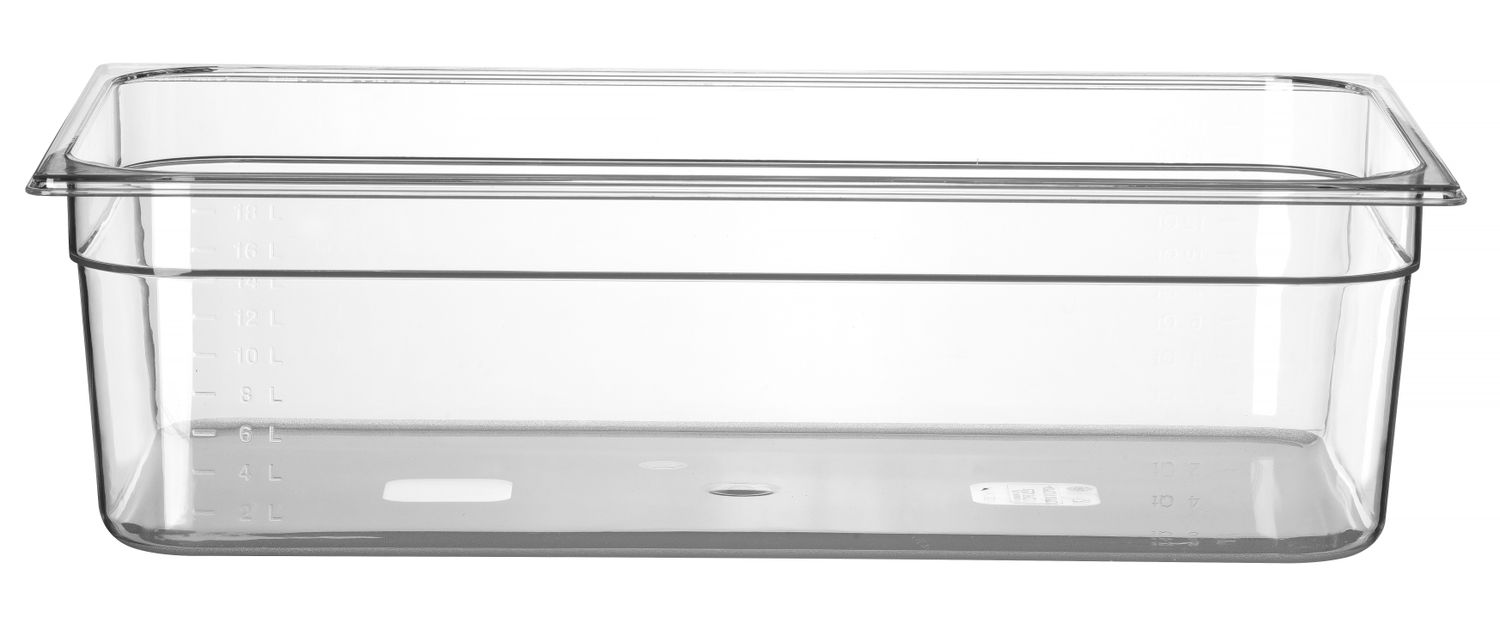 Toiduanum polükarbonaadist GN 1/1 Profi Line, HENDI, Profi Line, GN 1/1, 21L, Läbipaistev, 530x325x(H)150mm